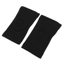 Thin Breathable Knee Support Pads for Cycling & Basketball, Black, 1 Pair