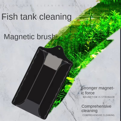 Fish Tank Cleaner, Double-Sided Aquarium Glass Cleaning Brush Tool 2
