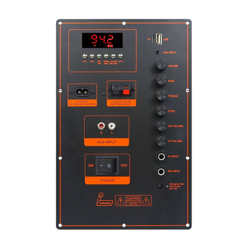 2x50W High Power -Bluetooth Amplifier Board Trolley Speaker