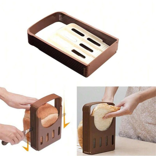 Adjustable Toast Bread Slicer,Foldable Plastic Bread Cutter 1