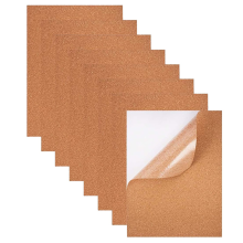 Pack of 8 Cork Board Self-Adhesive 1mm Thickness 30 X21 cm
