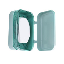 Seifenbox aus PP, abnehmbarer Abtropfer, 13,3 x 8,5 x 5 cm, Blau