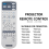 For Projector Projektor Remote Control Replacement 3