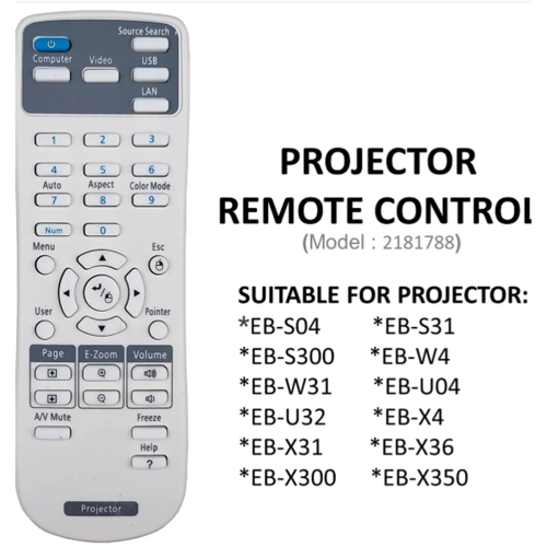 For Projector Projektor Remote Control Replacement 2