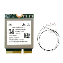 MT7927 WiFi7 Card+2xAntennas BT5.4 Gigabit Wireless Network Card