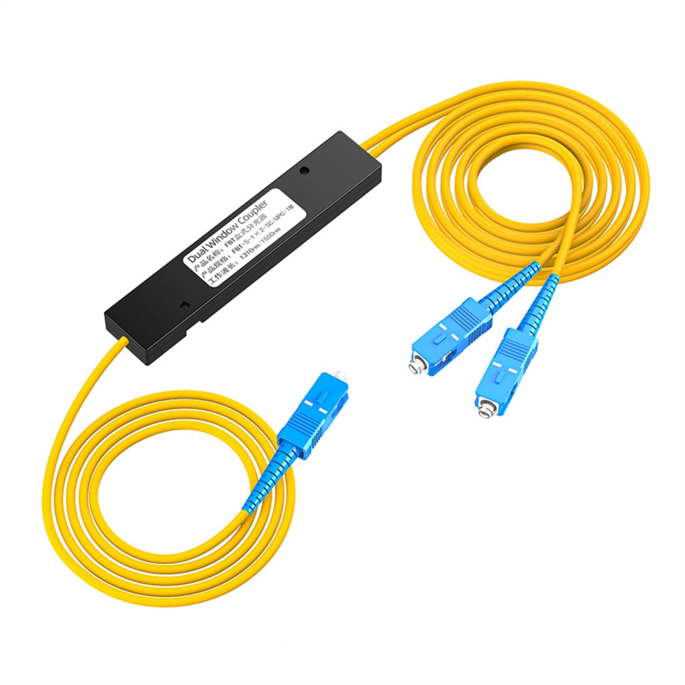 Sc/Upc 1/2 Fiber Optical Splitter Fiber Optic Pigtail Splitter Black 4712205934603