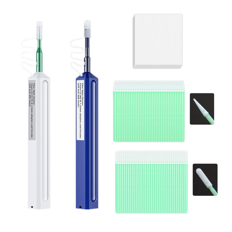 2.5+1.25Mm Fiber Optic Cleaning Pen Optical Fiber Connector Cleaner White/Blue 4712205934559