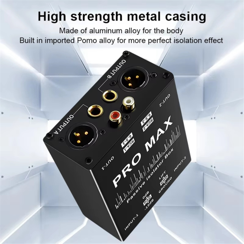 Audio Isolator,Audio Current Eliminator,2 Way XLR 6.5 Isolator 2