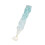 Parrucca da bambola 30 cm, seta ondulata bianco-blu 12