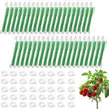 40pcs Tomato Hooks with Cord Plant Buckles