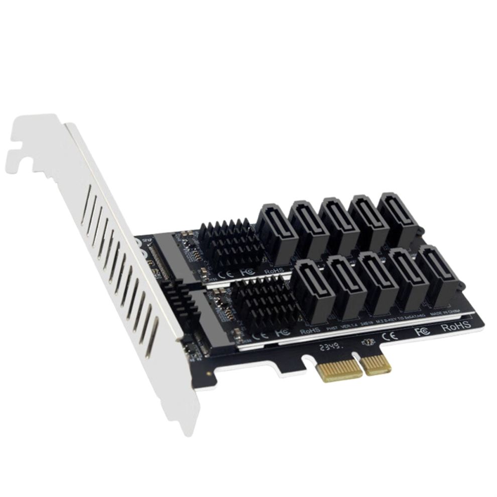 New M.2 Sata To Pcie Adapter Card Double Disc Dual-Disk Array Card 4712205905573