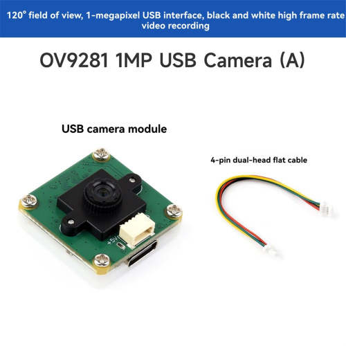 1MP OV9281 USB Camera Module 120FPS Video Global Shutter FOV Camera 1