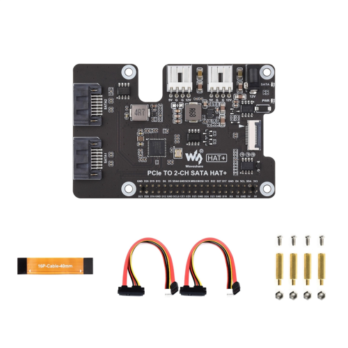 for Raspberry Pi5 PCIe to SATA Expansion Board EEPROM HAT+