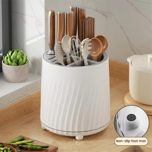 360 Degrees Rotating Kitchen Knives Holder C 2