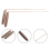 2Pcs Pure Copper Probes Rod for Divination Tool with Wooden Handles 4