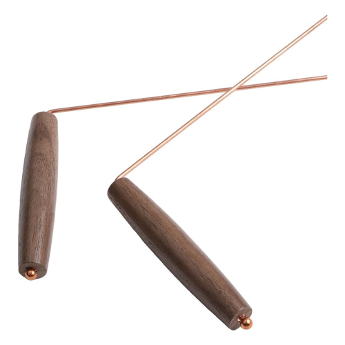 2Pcs Pure Copper Probes Rod for Divination Tool with Wooden Handles 1