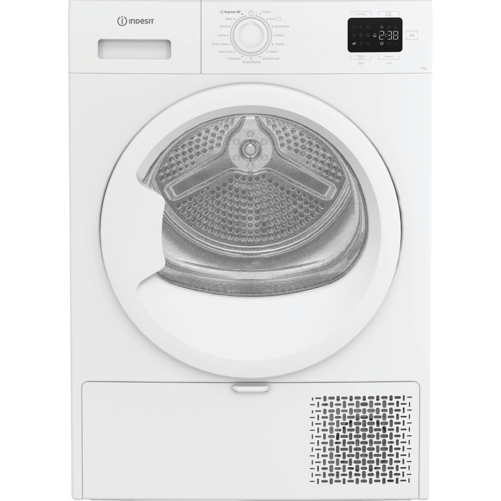 Indesit C Ysd 72D Ww Uk 7Kg Heat Pump Tumble Dryer - White - A+ Rated