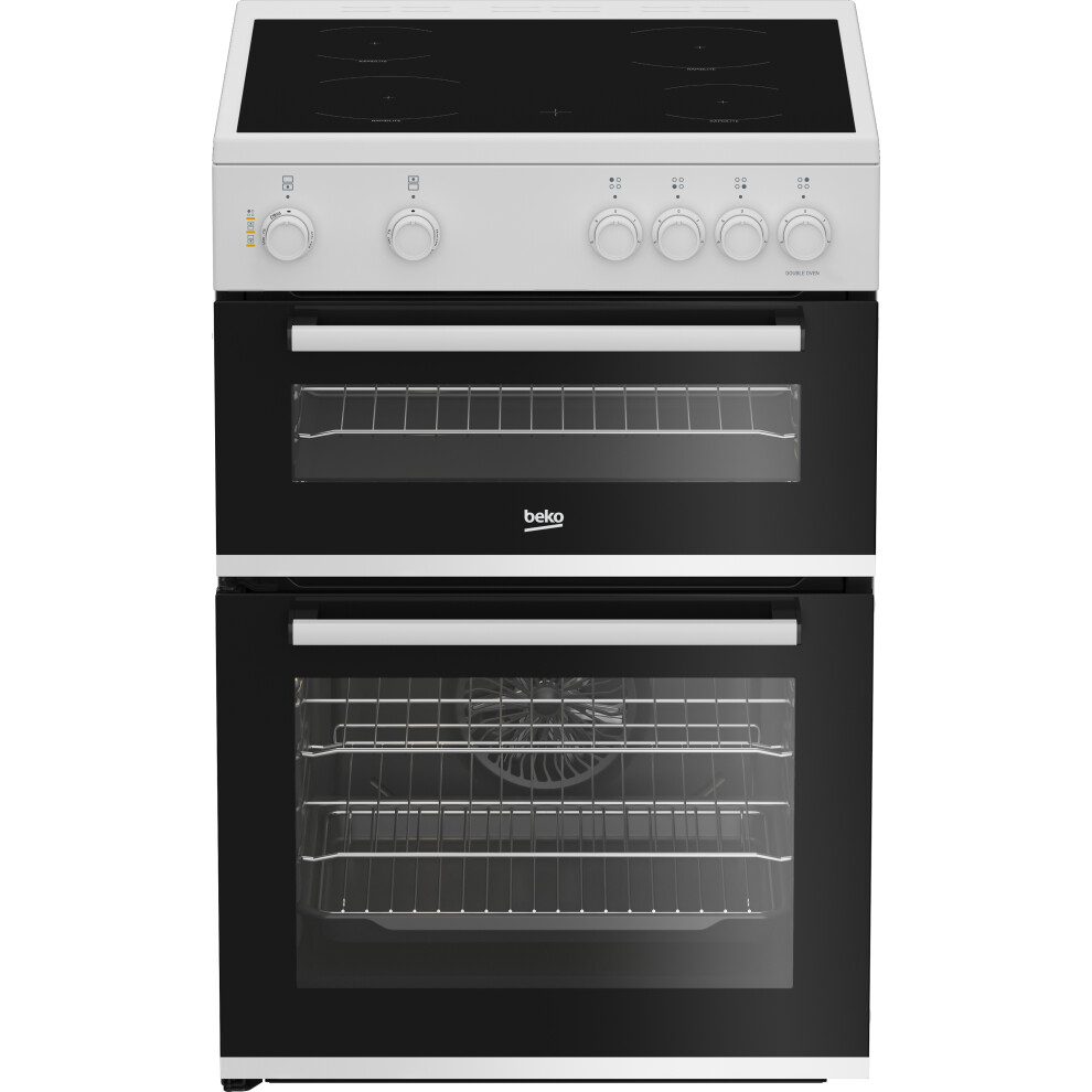 Beko AeroPerfect 60cm Single Oven Electric Cooker with Ceramic Hob - White - A/A Rated