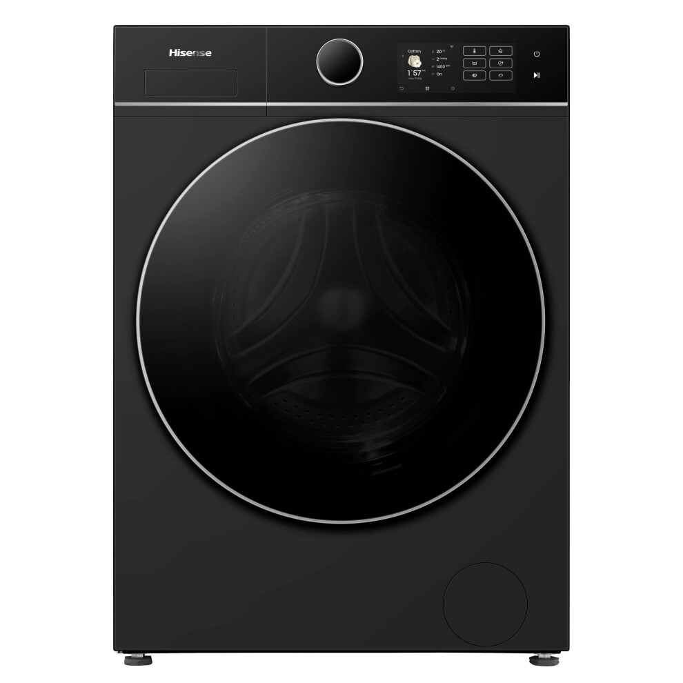 Hisense 5i KitchenFit Series WD5I1045BBQ Wifi Connected 10.5Kg / 6Kg Washer Dryer with 1400 rpm - Black - D Rated [Wash&Dry], A Rated [Wash Only]-image-OPC-PJ9W267-NEW