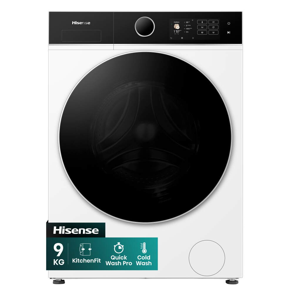 Hisense 5I Kitchenfit Series Wf5i9043bwfs 9Kg Washing Machine With 1400 Rpm - White - A Rated