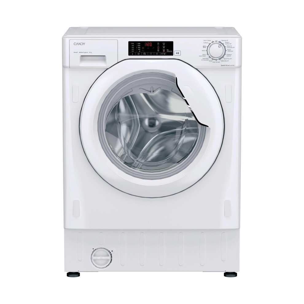 Candy Cbw48twm5j-80 Integrated 8Kg Washing Machine With 1400 Rpm - A Rated White