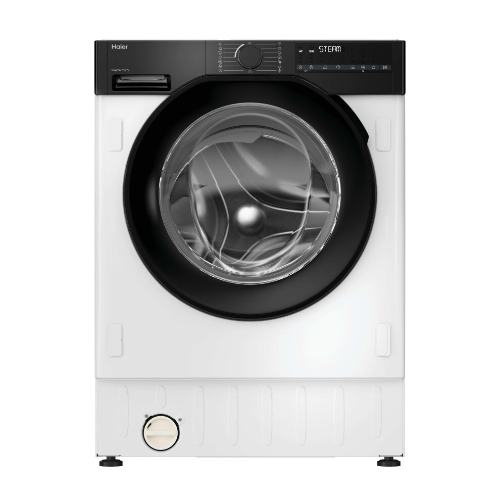 Haier Bha6s69m6db9j-80 Integrated 9Kg Washing Machine With 1600 Rpm - / - A Rated White/Black