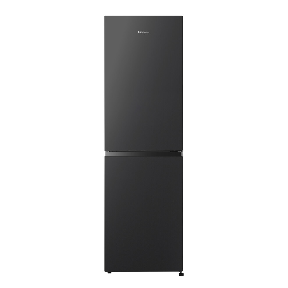 Hisense Rb327n4abd 182Cm No Frost Fridge Freezer - Black / Stainless Steel - D Rated