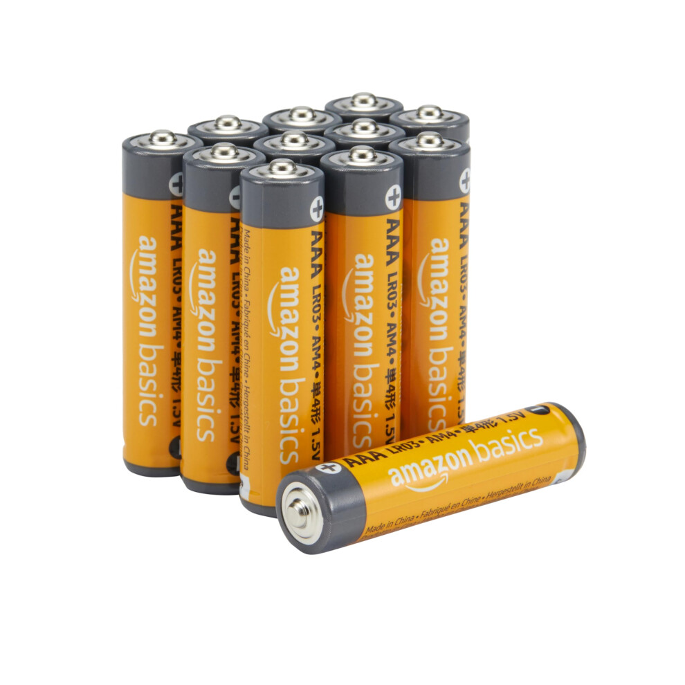Amazon Basics 12-Pack AAA Alkaline High-Performance Batteries, 1.5 Vol