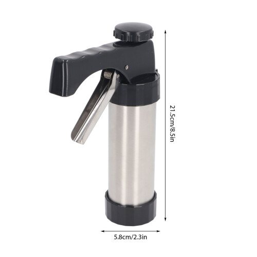 Stainless Steel Cookie Press Kit for Effortless Baking & Churro Making 1