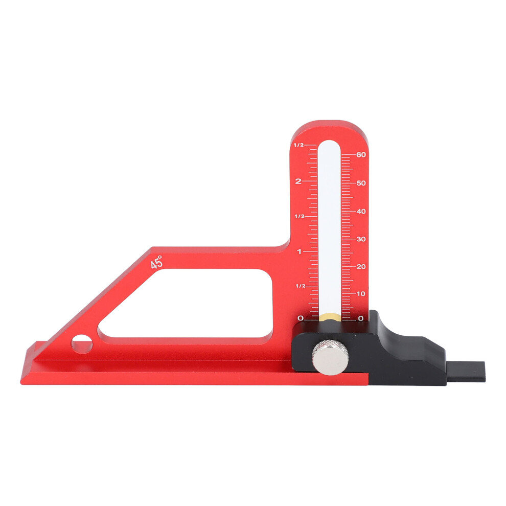 Accurate Table Saw Height Gauge 0-60Mm Aluminum Dual Scale With 45 Angle 7671331462688