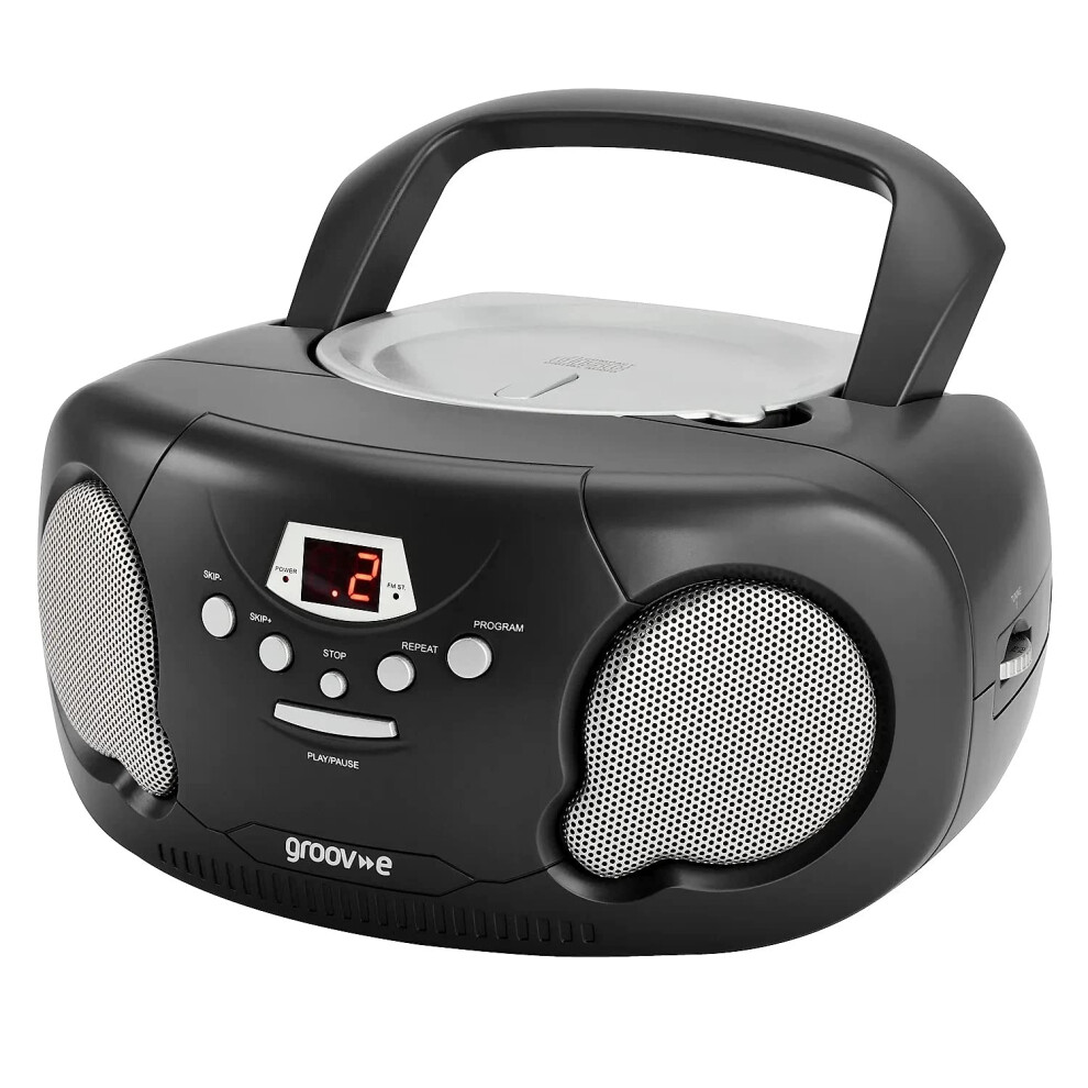 Groov E Orginal Boombox - Portable Cd Player With Radio, 3.5Mm Aux Por 8654104589231