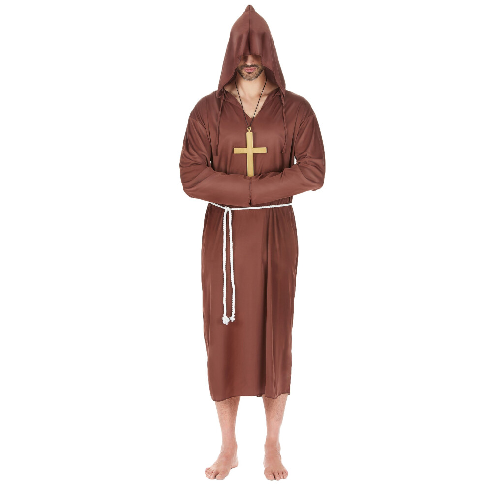 Rubies (Xl) Light Monk Costume For Men Brown