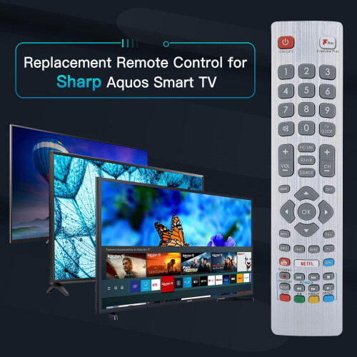 Replacement Sharp TV Remote Control, Universal TV Remote Sharp Remote 2