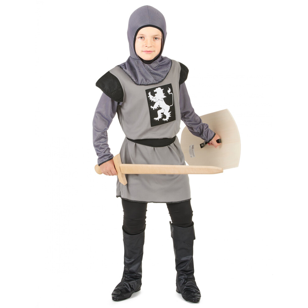 Rubies (M 7-9 Years (120-130 Cm)) Boys' Gray Medieval Knight Costume Grey