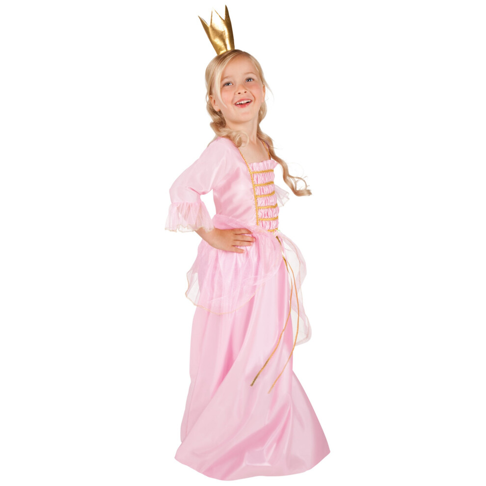 Rubies (S 4-6 Years (110-120 Cm)) Pink And Gold Princess Costume For Girls Pink,Gold