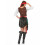 Rubies (XL) Women's striped pirate costume 2