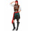 Rubies (XL) Women's striped pirate costume 1