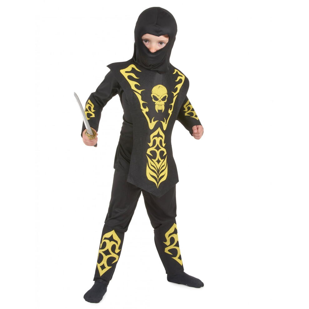 Rubies (L 10-12 Years (130-140 Cm)) Ninja Costume For Boys Yellow