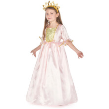 (M 7-9 years (120-130 cm)) Princess costume with tiara for girls