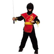 (L 10-12 years (130-140 cm)) Boys' ninja tunic costume