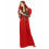 Rubies (M) Red medieval costume for women 1