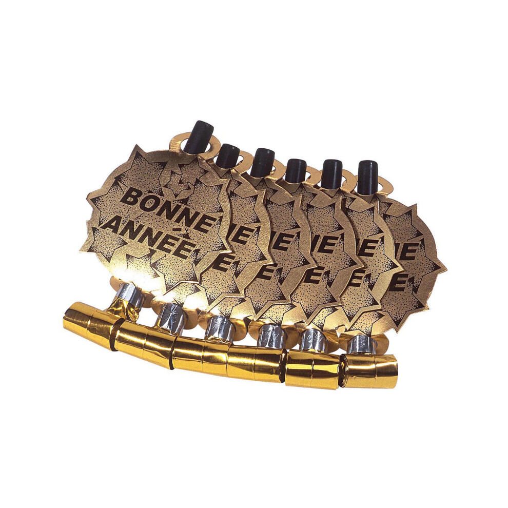 Rubies 6 Geneless Happy New Year Golden