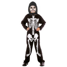 (M 7-9 years (120-130 cm)) Boys' Halloween skeleton costume