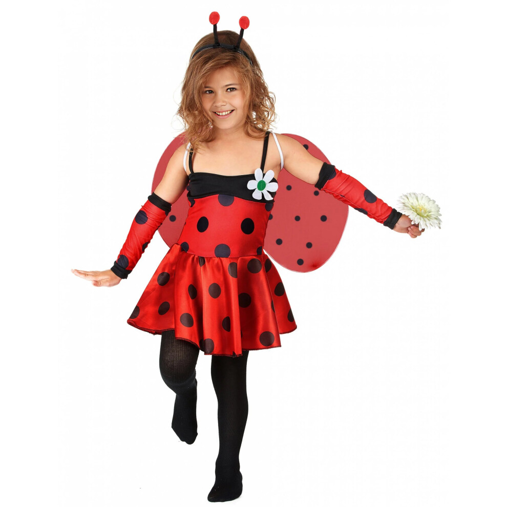 Rubies (L 10-12 Years (130-140 Cm)) Ladybug Costume For Girls