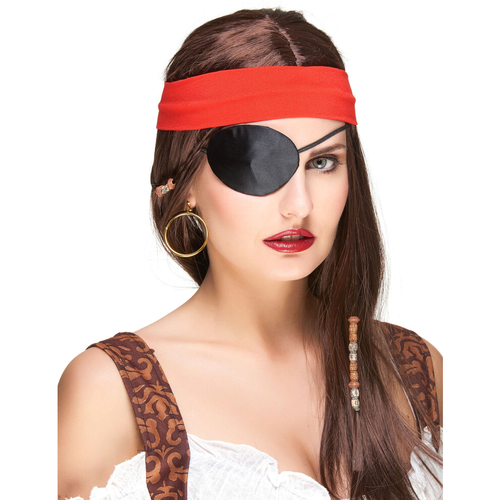 New Rubies Unisex Adult Pirate Eye Patch Black