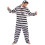 Rubies (L) Black and white prisoner costume for men 1