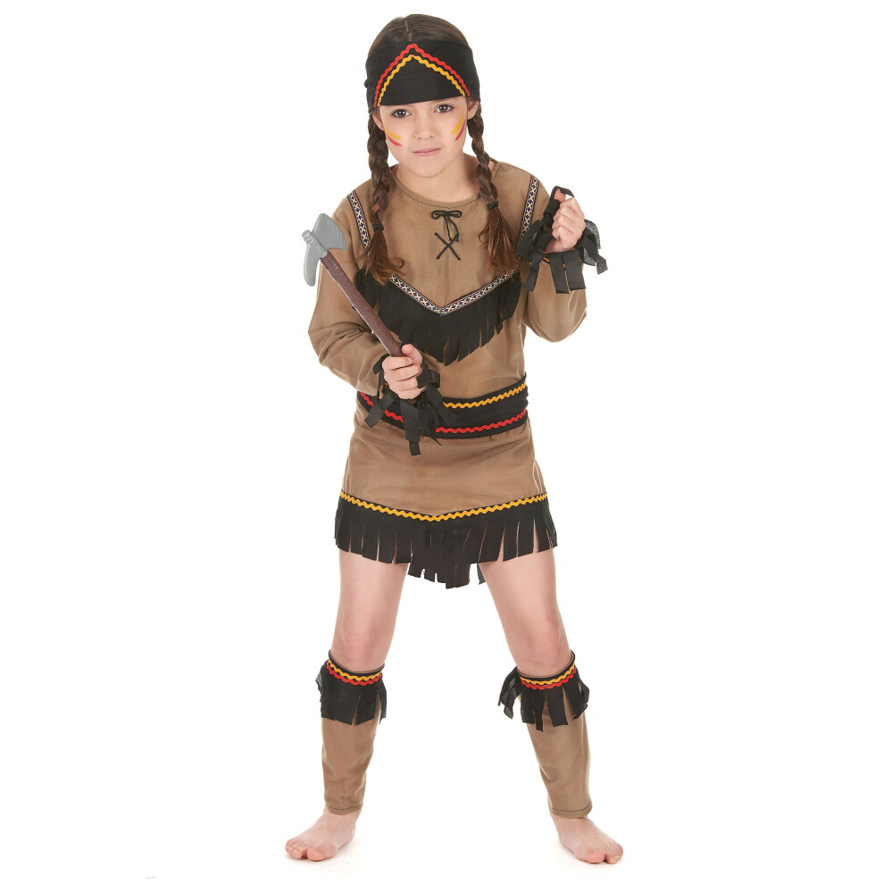 Rubies (L 10-12 Years (130-140 Cm)) Brown And Black Indian Costume For Girls Black,Brown