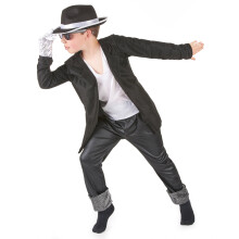 (L 10-12 years (130-140 cm)) Chic pop star costume for boys