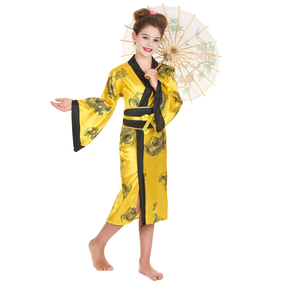 Rubies (M 7-9 Years (120-130 Cm)) Chinese Girl Costume Yellow