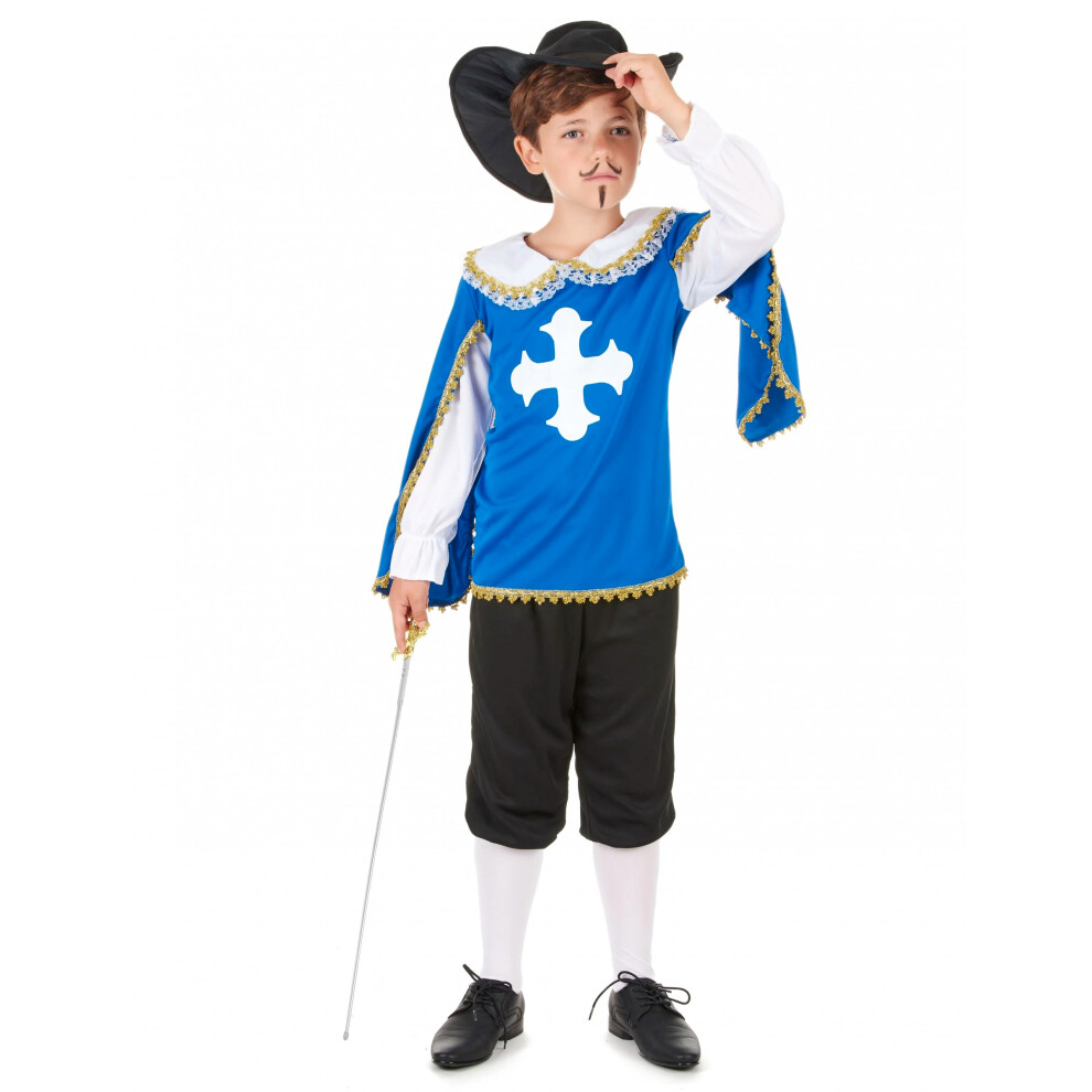 Rubies (S 4-6 Years (110-120 Cm)) Musketeer Costume For Boys Blue